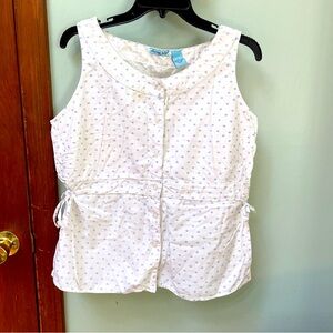 Women's Mandarin Blue Adorable Pajama Top